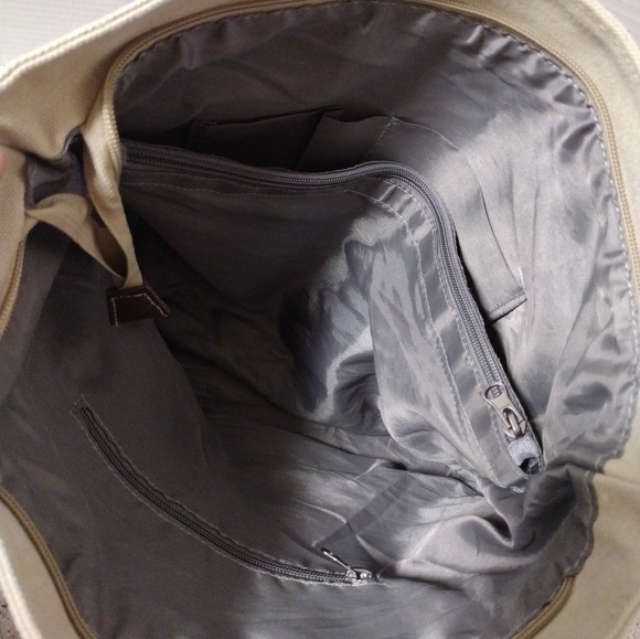 MANJIANGHONG Multi Coloured Striped Canvas Tote Shoulder Bag Casual Handbag - Picture 9 of 9